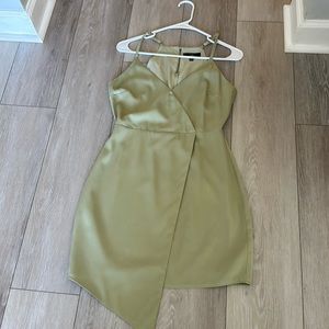 Lulus S Satin Style Green Dress